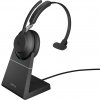 Jabra 26599-899-989 sluchátka / náhlavní souprava Sluchátka s mikrofonem Bezdrátový Přes hlavu Kancelář / call centrum USB Typ-A Bluetooth Černá