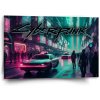 Sablio Obraz Cyberpunk 2077 Mesto - 60x40 cm