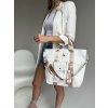 Laura Biaggi Ekokožená kabelka do ruky DX-632-white