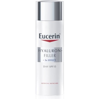 Eucerin Hyaluron-Filler + 3x Effect denný krém proti starnutiu pleti SPF 15 50 ml