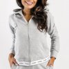 Guess carrie zip hoodie O3YQ00KBS91-H9D3 béžová