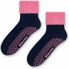 Dámske protišmykové ponožky For Safety tmavomodrá 01