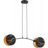 EMIBIG Luster na lanku MOTIF 2xE27/15W/230V čierna/zlatá EB0049 + záruka 3 roky zadarmo + záruka 3 roky zadarmo