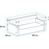 Obal na lavicu - pohovku 162x84x85 cm Winza