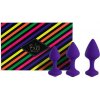 Feelztoys - Bibi Butt Plug Set 3 pcs Purple- Sada Análnych Kolíkov
