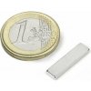 SOLLAU Neodymový magnet hranol 20x6x2 mm, N42, ponikelovaný