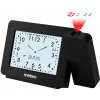 Budík Meteo čierny 17cm