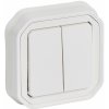 Legrand Plexo IP55 Dvojitý striedavý prepínač 5B komplet, zapustená montáž, Biela - LE 069855L