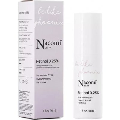 Nacomi Next Level Retinol 0,25% Sérum 30 ml od 5,7 € - Heureka.sk