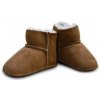 EISBÄRCHEN Capačky kožušinové na suchý zips Camel veľ. 20/21