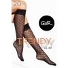 Gatta Trendyline 31 hodvábne ponožky Čierna