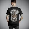 tričko hardcore HYRAW TIGER Čierna