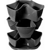 PlasticFuture Květináč na bylinky COUBI HERBAL 29,5 cm grafitový