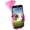 Držák do auta pro Samsung Galaxy S IV /Galaxy S III / N7100 / iPhone / HTC / Nokia - růžový