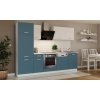 Nábytek PEGAS s.r.o. Kuchňská linka Todor 270 modrá/bílá + PD 210 bílá