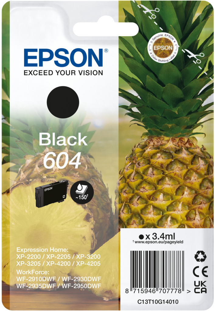 Epson 604 Black - originálny