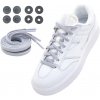 Šnúrky do topánok Lock Laces Flat Dĺžka šnúrok: 120 cm / Farba: sivá