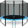 Aga Sport Pro Trampolína 305 cm svetlo modrá + ochranná sieť + rebrík