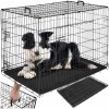 Tectake Luna skladacia klietka so 2 dverami pre psa 78 x 48 x 52,5 cm