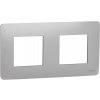 Schneider Electric Slovakia spol. s r.o. Unica Studio - NU200430 - Krycí rámček dvojnásobný, Aluminium
