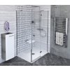 Polysan FORTIS LINE obdĺžnikový sprchový kút 100x80x200 cm Číre/Chróm Krídlové dv. Pravý SPH FL1010RFL3580