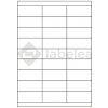 Labelea Samolepiace etikety 70x30 mm biele papierové, na hárku A4, pre laserovú a atramentovú tlač, Farba etikiet Biela, Počet hárkov v balení 100 EPY070030W027S