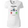 Volejbal volá - Dámske tričko z organickej bavlny Origin (GOTS) - XS ( Biela )