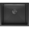 Mexen Trixo, 1-komorový nerezový drez 540 x 440 mm, čierna, 6414541000-70