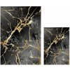 Čierne/v zlatej farbe kúpeľňové predložky v súprave 2 ks 60x100 cm Cracks – Mila Home