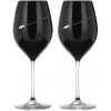 Diamante pohár na červené víno Silhouette City Black s kryštálmi Swarovski 470 ml 2KS