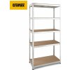 Craftex Kovový vysokozáťažový bezskrutkový regál 180 x 90 x 40 cm