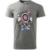 Lukostreľba komiks - Klasické pánske tričko vyššej gramáže - 2XL ( Tmavosivý melír )