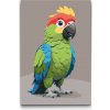 Vymalujsisam.sk Maľovanie podľa čísiel - Papagáj pre deti Veľkosť: 20x30cm, Rám: Bez rámu, iba zrolované plátno
