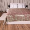 Biante Zamatový prehoz na posteľ Isabela IBL-013 Gold Design staroružový 140x220 cm