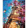 ZUTY Maľovanie podľa čísel - FAREBNÁ EIFFELOVA VEŽA Rámovanie: vypnuté plátno na rám, Rozmer: 80x100 cm