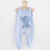 Dojčenské bavlnené dupačky New Baby Happy Elephant blue 80 (9-12m)