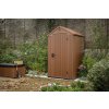 Záhradný domček Keter Darwin 4 x 4 hnedý, s podlahou