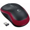 Logitech Wireless Mouse M185 - červená, 910-002237