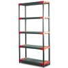 REGÁL PLASTOVÝ Tytan-5 180x80x46 PVC Povrchová úprava: Červená Wamar Sosenka