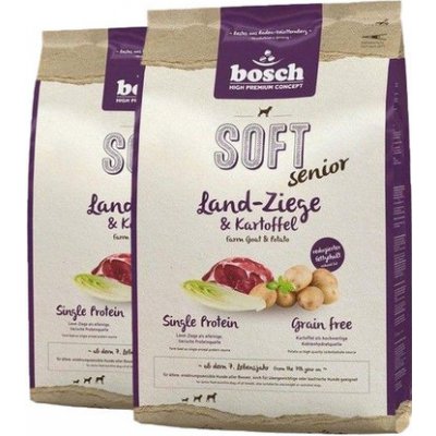 Bosch Soft Senior Kozie mäso a zemiaky 2 x 12,5 kg