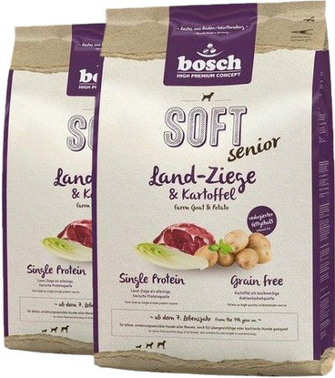 Bosch Soft Senior Kozie mäso a zemiaky 2 x 12,5 kg