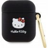 Sourcing Hello Kitty HKA23DKHSK Airpods 1/2 kryt černý/černý Silikonová 3D Kitty hlava