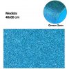 Pěnová guma EVA - glitter modrá azurová