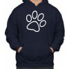 Fajntričko Mikina- Psia labka, Farba tmavo modrá, Strih/ Variant Pánsky/UNISEX