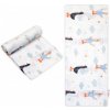 Baby Nellys Tetra Premium 70x80 cm black Goose biela 1 ks