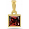 Nefertitis Strieborný pozlátený prívesok s granátom CB-P707G-G NF58111 - 6 mm, 0,6 g