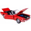 1964 1/2 FORD MUSTANG KOVOVÝ MODEL WELLY 1:18 ČERVENÝ