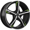 Ronal R62 8x19 5x110 ET33 black polished green