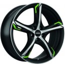 RONAL R62 7,5x18 5x114,3 ET40 black green rim