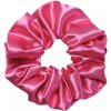 MURU Veľká Saténová Scrunchie gumička - Magenta Lesklá